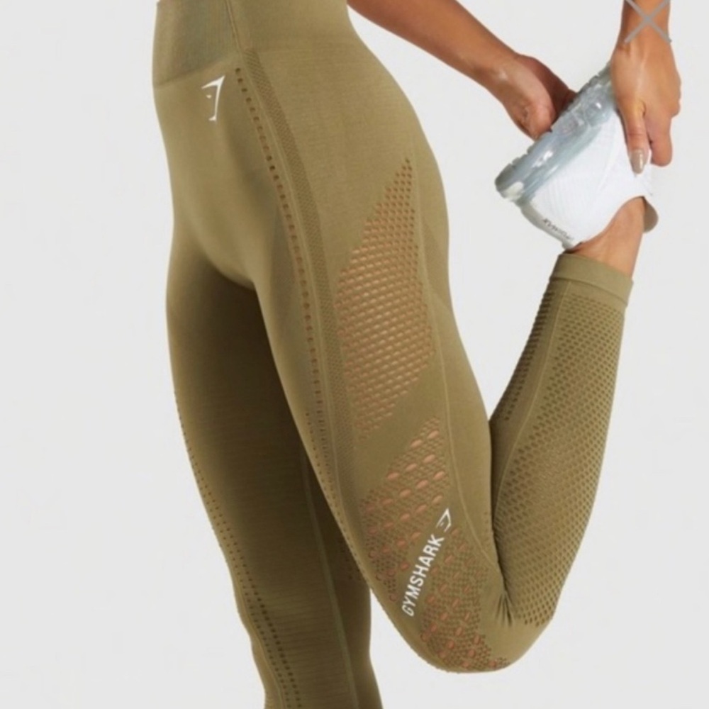 Gymshark Green High-Waisted Seamless Leggings
